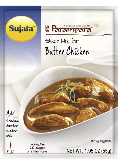 Sujata Butter Chicken sauce mix package