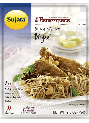 Sujata Chicken Biryani Sauce Mix package
