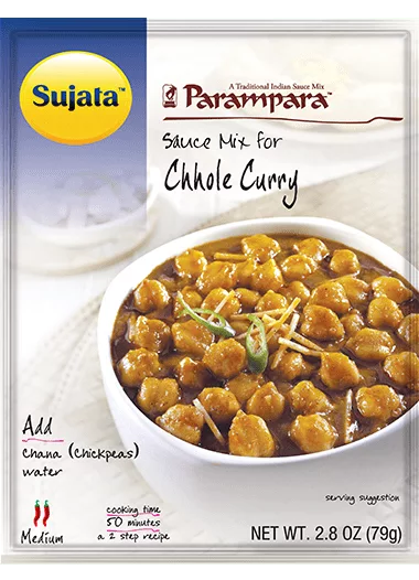 Sujata Chhole Curry sauce mix package