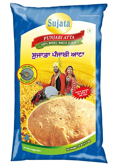 Sujata Punjabi Atta – 100% whole wheat flour package