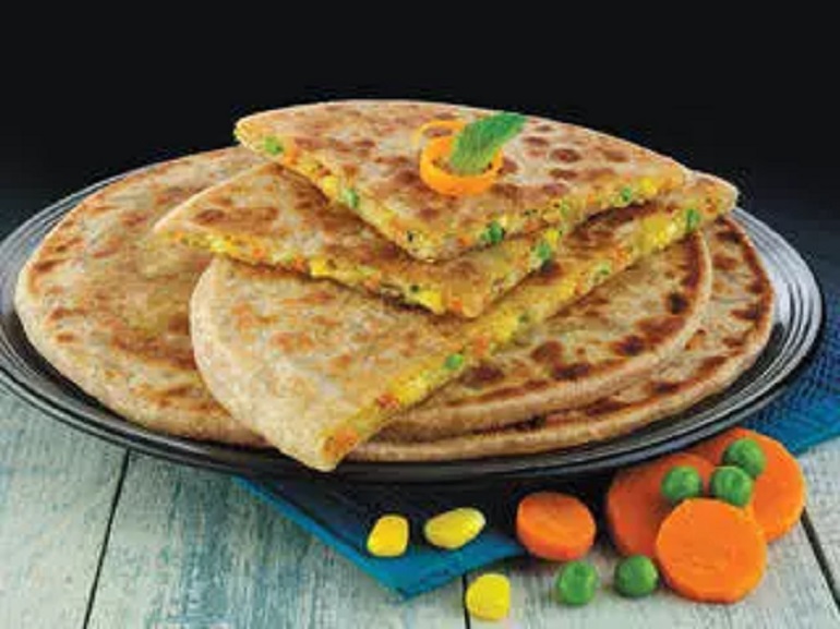 Mix Veg Paratha prepared