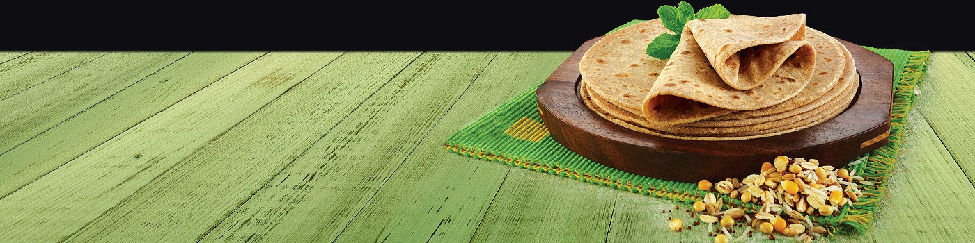 Multigrain Microwave Roti prepared